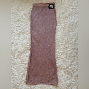 White Fox Sequin Knit Maxi Skirt